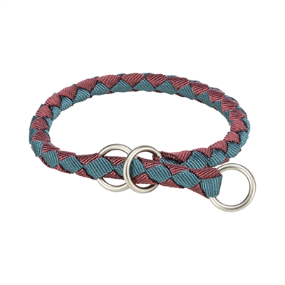 Trixie Halsband Hond Cavo Halfslip Sangria / Petrol 25-31x1,2 CM
