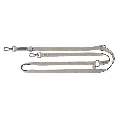 Trixie Hondenriem Citystyle Verstelbaar Katoen Lichtgrijs 200x2 CM
