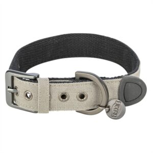 Trixie Halsband Hond Citystyle Extra Breed Katoen Lichtgrijs 40-47 cm
