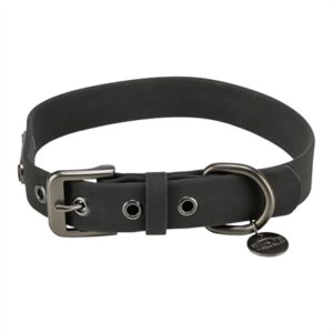 Trixie Halsband Hond Citystyle PVC Zwart 25-32x2 cm