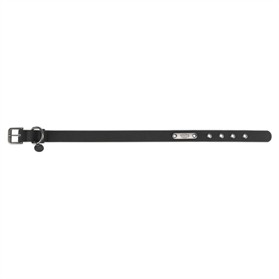 Trixie Halsband Hond Citystyle PVC Zwart 25-32x2 cm