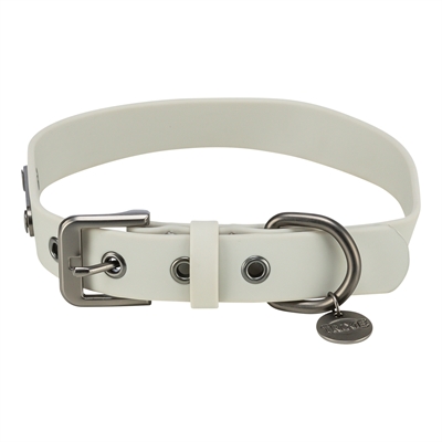 Trixie Halsband Hond Citystyle Pvc Lichtgrijs 25-32x2 CM
