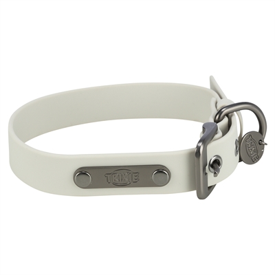 Trixie Halsband Hond Citystyle PVC Lichtgrijs 25-32x2 cm
