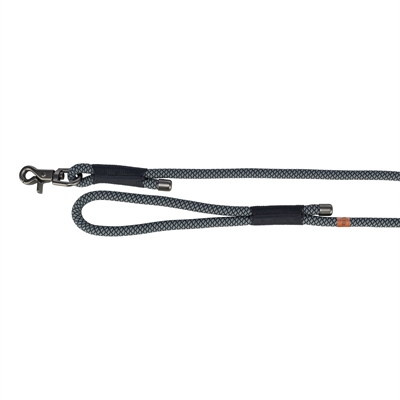 Trixie Hondenriem Soft Rope Zwart/Grijs 100x1,3 cm