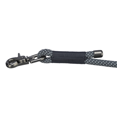 Trixie Hondenriem Soft Rope Verstelbaar 200x1,3 cm Zwart/Grijs