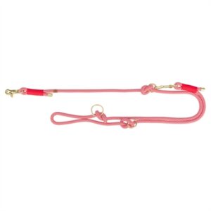 Trixie Hondenriem Soft Rope Verstelbaar 200x0,6 cm Rood/Creme