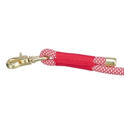 Trixie Hondenriem Soft Rope Verstelbaar Rood/Creme 200x1,3 cm