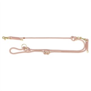 Trixie Hondenriem Soft Rope Verstelbaar 200x0,6 cm Roze/Lichtroze