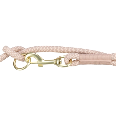 Trixie Hondenriem Soft Rope Verstelbaar 200x1,3 cm Roze/Lichtroze