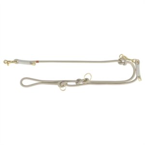 Trixie Hondenriem Soft Rope Verstelbaar 200x0,6 cm Grijs/Lichtgrijs