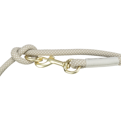 Trixie Hondenriem Soft Rope Verstelbaar 200x0,6 cm Grijs/Lichtgrijs