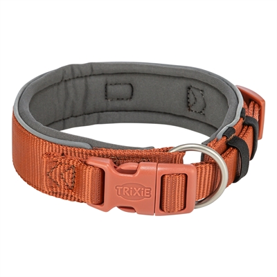 Trixie Halsband Hond Premium Extra Breed Roest / Grafiet Grijs 33-42x3,5 CM