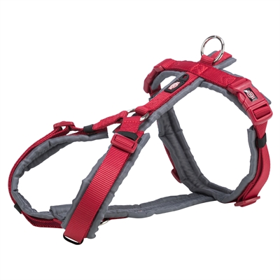 Trixie Hondentuig Premium Trekking Rood / Grafiet Grijs 32-38x1,3 CM