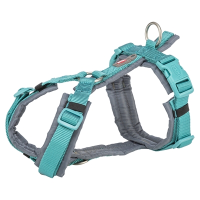 Trixie Hondentuig Premium Trekking Aqua Blauw / Grafiet Grijs 44-53x2 CM