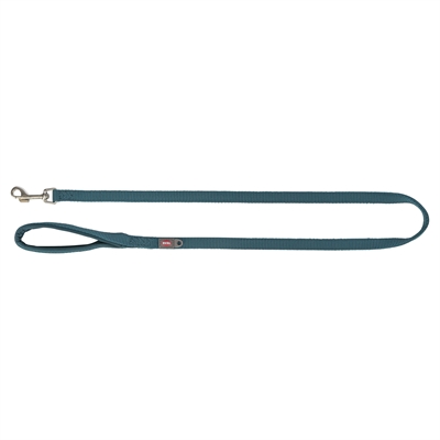 Trixie Hondenriem Premium Petrol 100x2,5 CM