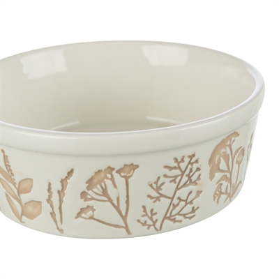 Trixie Voerbak/Drinkbak Hond Keramiek Wit/Taupe 1,2 Ltr 20 CM