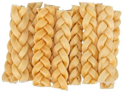 Trixie Gevlochten Buffelkophuid 12 cm 6x200 gr