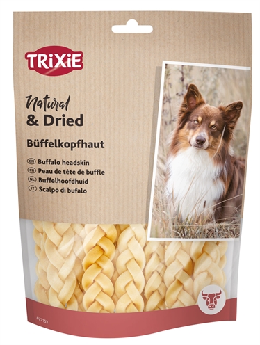 Trixie Gevlochten Buffelkophuid 12 cm 6x200 gr