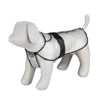 Trixie Regenjas Tarbes Transparant/Zwart 42 cm