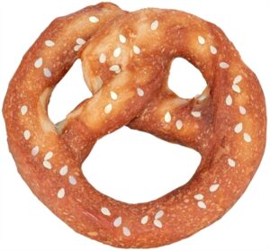 Trixie Denta Fun Pretzel Eendenborst 9 cm 40 gr 100 st