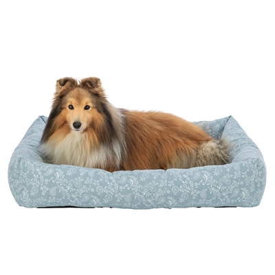 Trixie Hondenmand Flora Hoekig Lichtblauw 90x75 cm — Comfortabele plek voor jouw hond