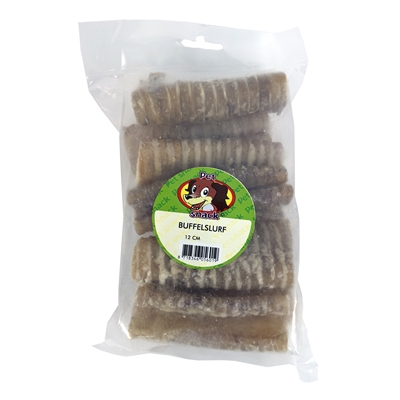 Petsnack Buffelslurf 12 cm 250 gr Kauwsnack voor honden
