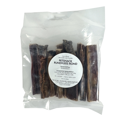 Petsnack Rundvlees Keelpit Rond 100 GR