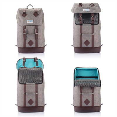 Kurgo Rugzak Grijs/Bruin 42,6x25,4x58,3 cm voor honden
