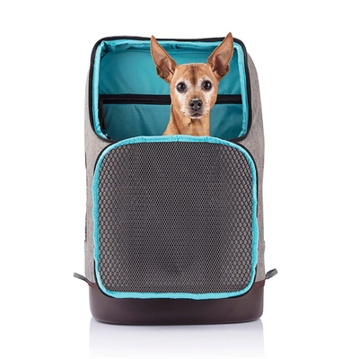 Kurgo Rugzak Grijs/Bruin 42,6x25,4x58,3 cm voor honden
