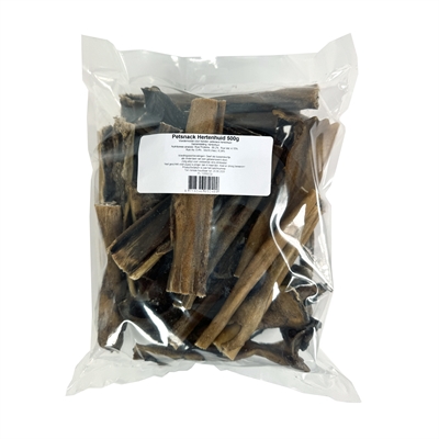 Petsnack Hertenhuid Zonder Haar 500 GR Kauwsnack voor Honden