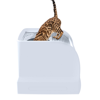 Imac Kattenbak Frida Blauw 56x40x43,5 cm met lade