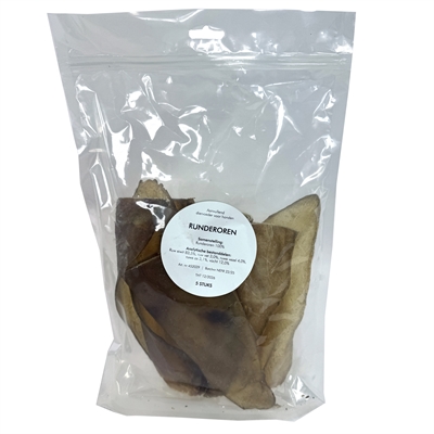 Petsnack Runderoren 5 st - Gedroogde kauwsnacks voor honden