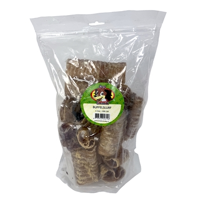 Petsnack Buffelslurf 5 cm 300 gr - Gedroogde hondensnack