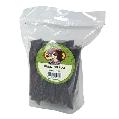 Petsnack Rundvlees Plat 15 cm 150 gr hondenkauwsnacks