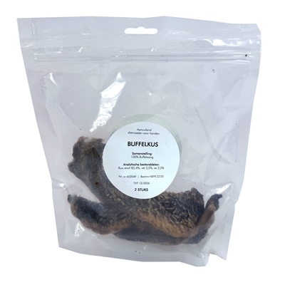 Petsnack Buffelkus 2 ST - Gedroogde kauwsnack voor honden
