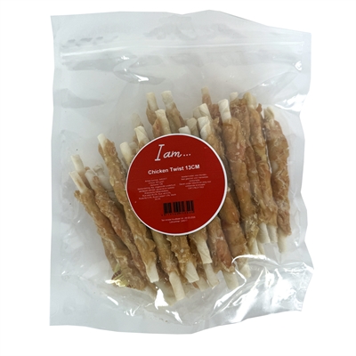 I Am Chicken Twist 13 cm 500 gr kauwsnack voor honden