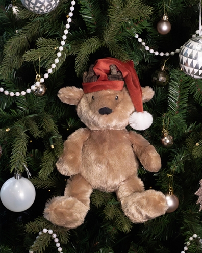 Cupid & Comet Hondenknuffel Kerstbeer Brad 29x16 cm