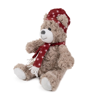 Cupid & Comet Brie Beer Hondenspeeltje Rood 30x13 cm