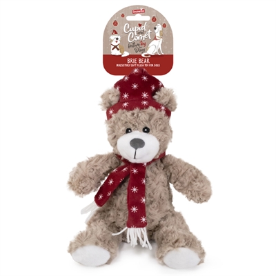 Cupid & Comet Brie Beer Hondenspeeltje Rood 30x13 cm