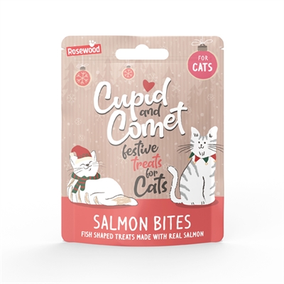 Cupid & Comet Kerstdiner Kerstsok voor Kat 3 Snacks