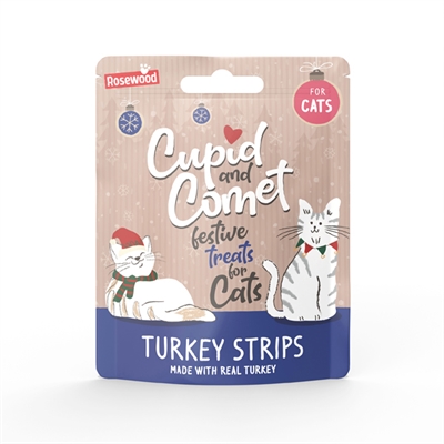 Cupid & Comet Kerstdiner Kerstsok voor Kat 3 Snacks