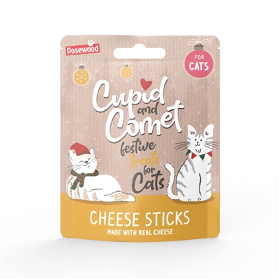 Cupid & Comet Kerstdiner Kerstsok voor Kat 3 Snacks