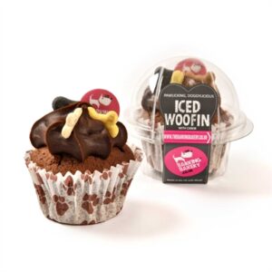 The Barking Bakery Vanilla Woofin met Carob Glazuur 100g