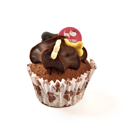 The Barking Bakery Vanilla Woofin met Carob Glazuur 100g