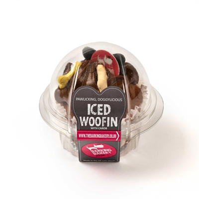 The Barking Bakery Vanilla Woofin met Carob Glazuur 100g