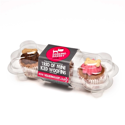 The Barking Bakery Mini Iced Woofins 3 smaken voor honden