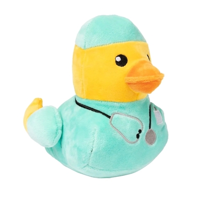 Fuzzyard Duck Ducktor Pluche Hondenspeeltje 16x15x17 CM