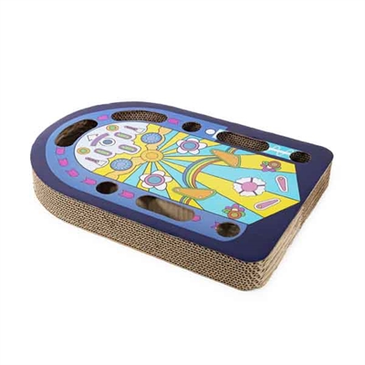 Rosewood Krabplank en Speelbaan Flipperkast Blauw 31 CM