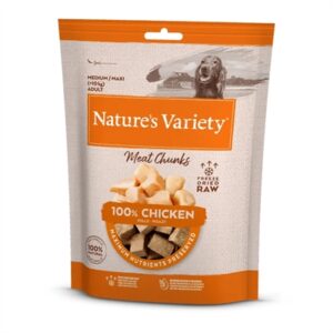 Natures Variety Gevriesdroogde Kipstukjes 50 GR voor Honden
