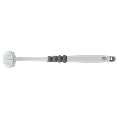 Trixie 3-koppige Tandenborstel voor Hond/Kat 18 CM Wit/Grijs